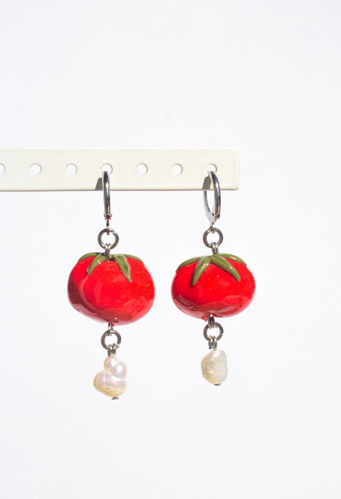 Tomato earrings