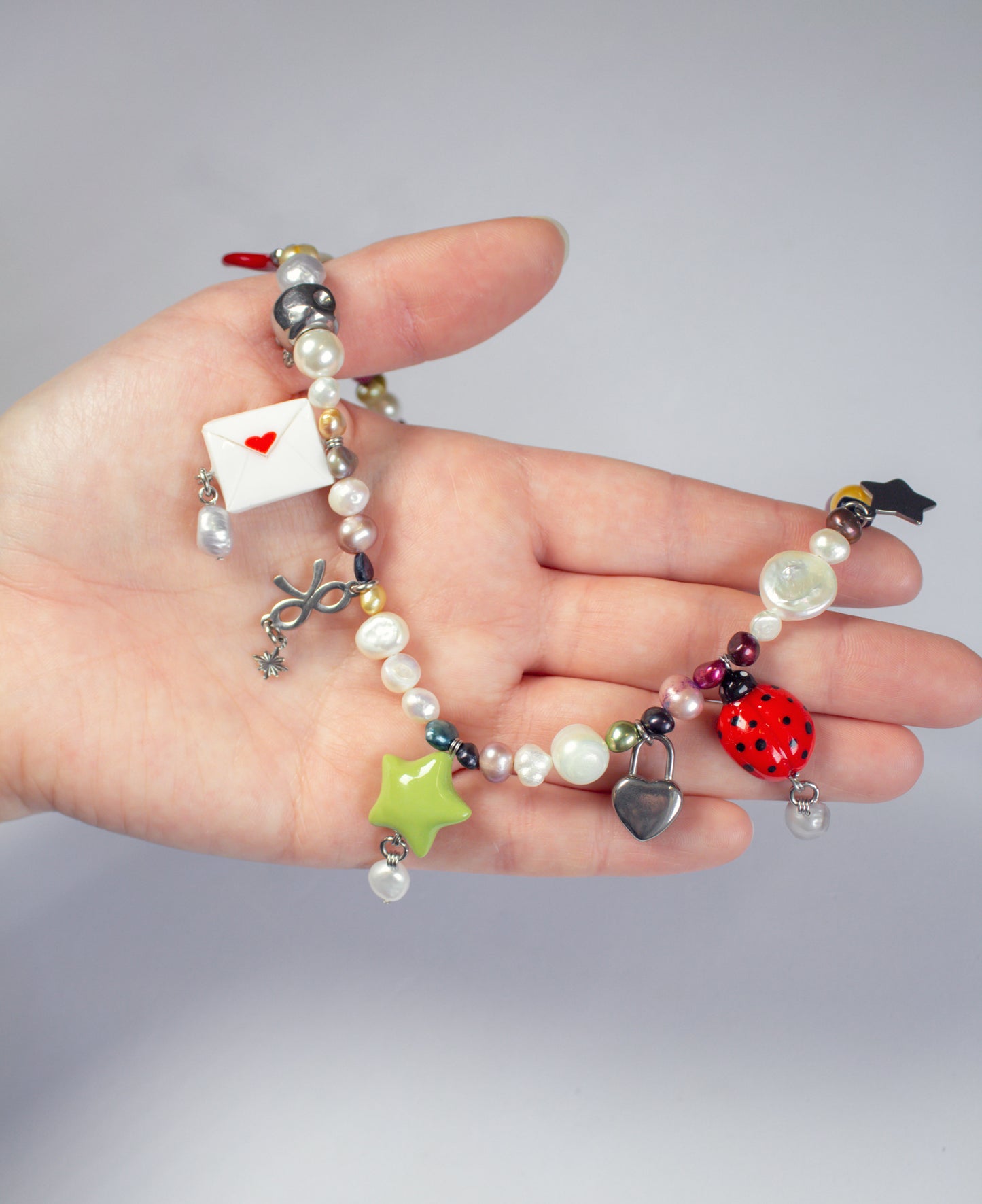 Springtime charm necklace