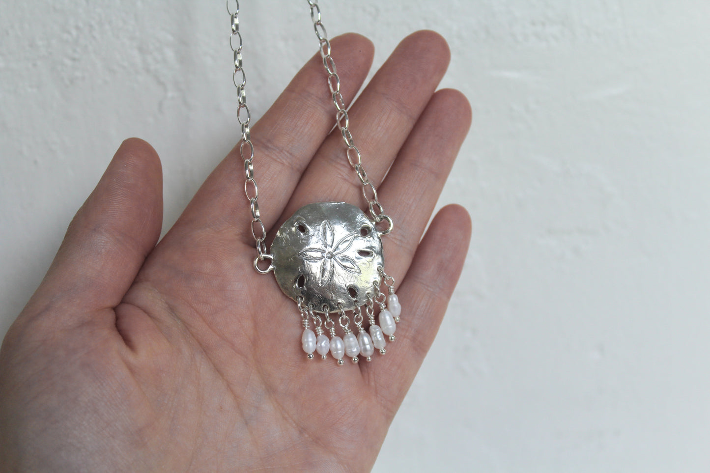 Sand dollar necklace