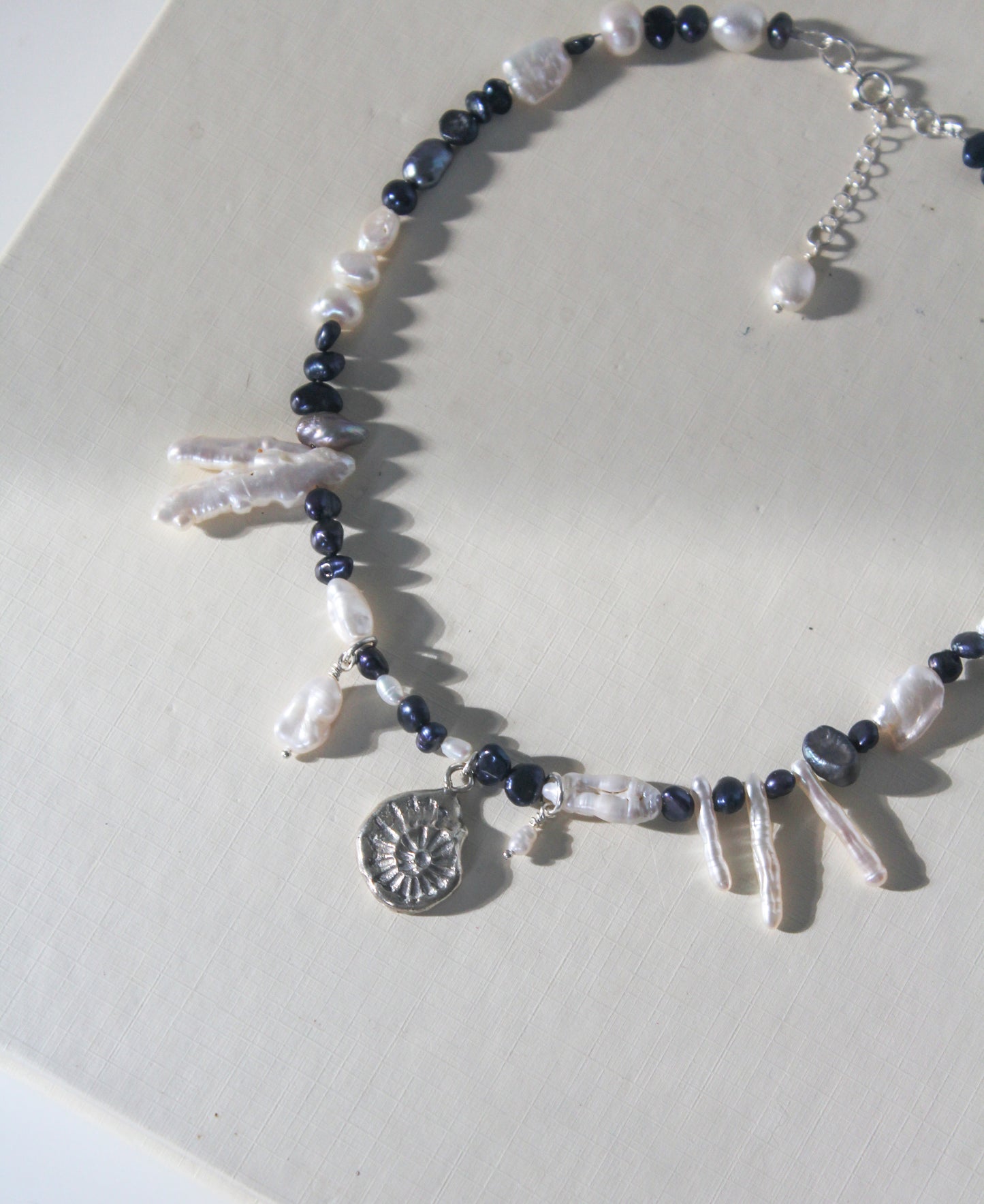 Ocean fossil necklace