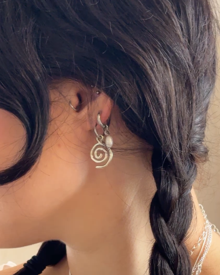 Spiral earrings
