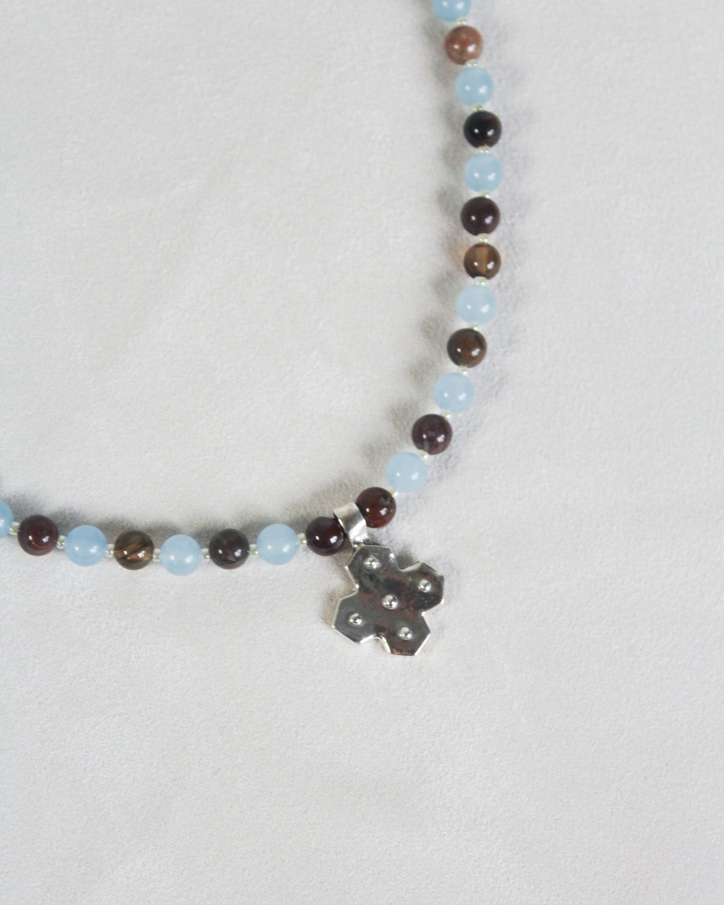 Mosaic beaded necklace