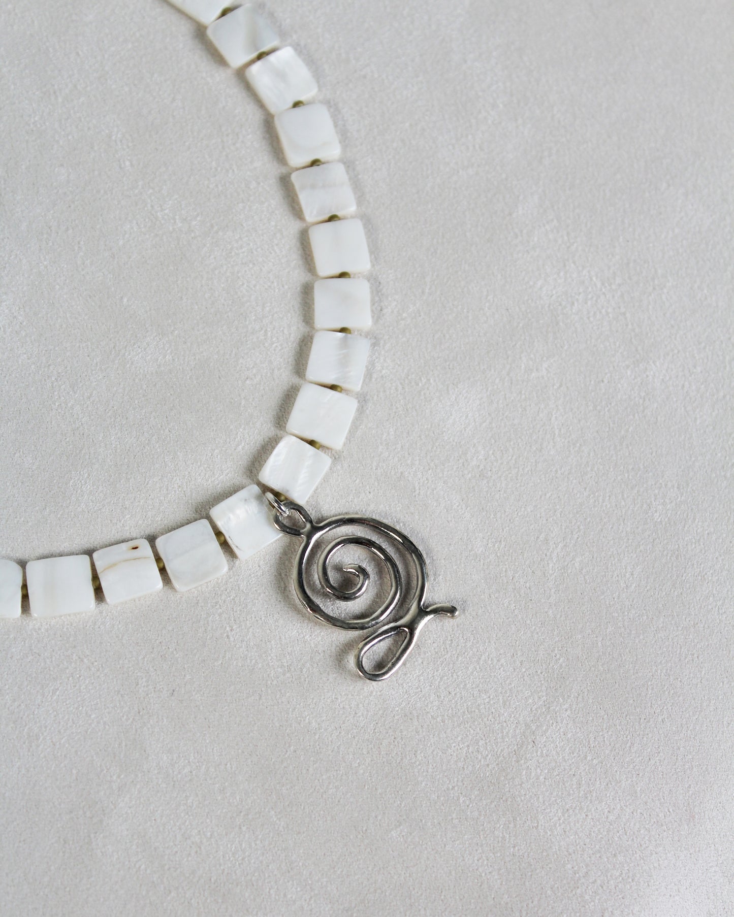 Helix beaded necklace