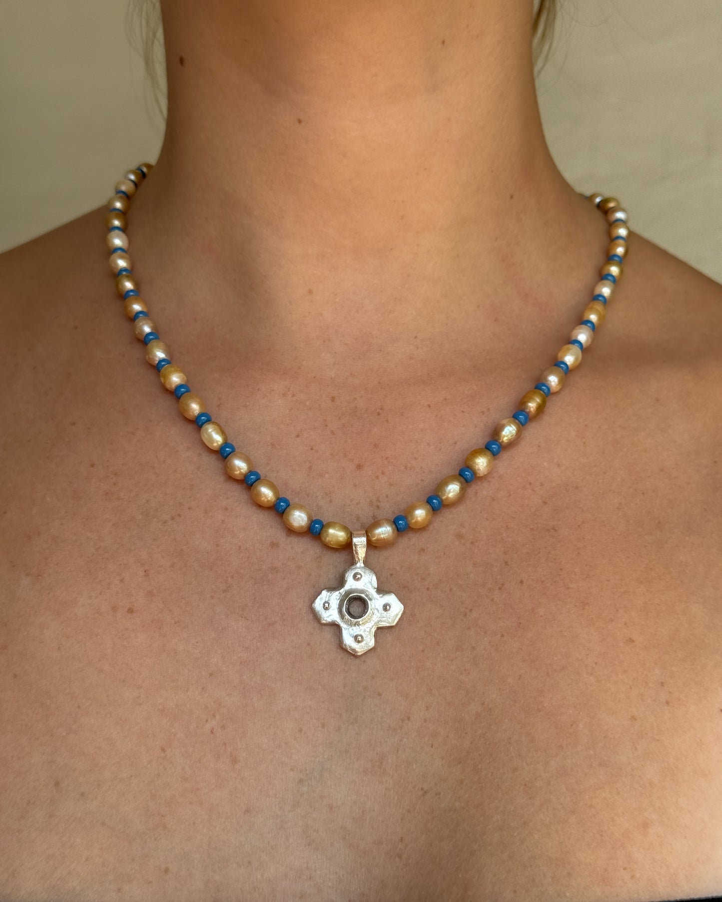 Azulejo beaded necklace