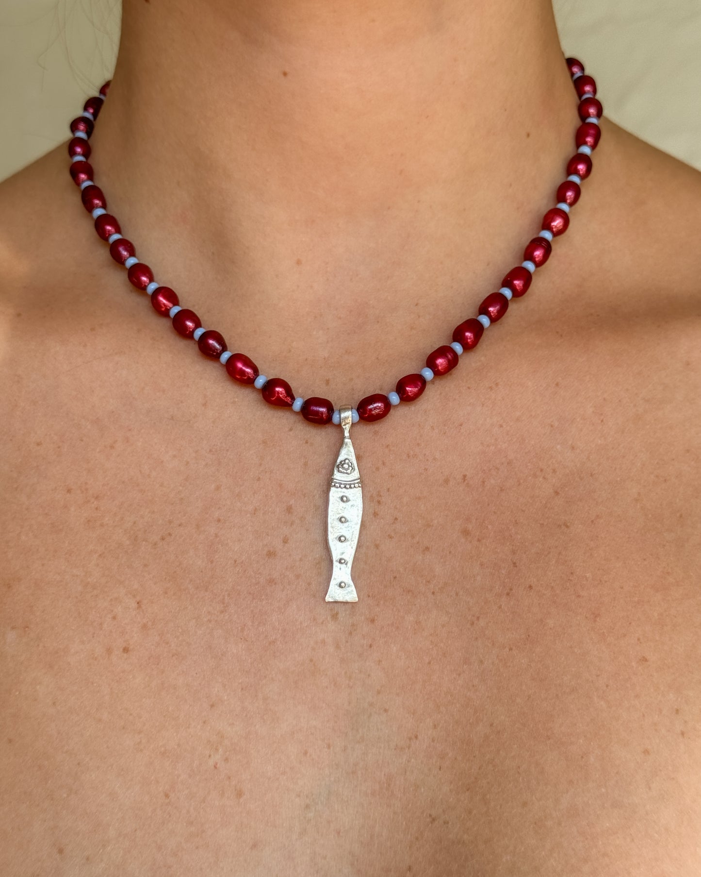 Tetra beaded necklace
