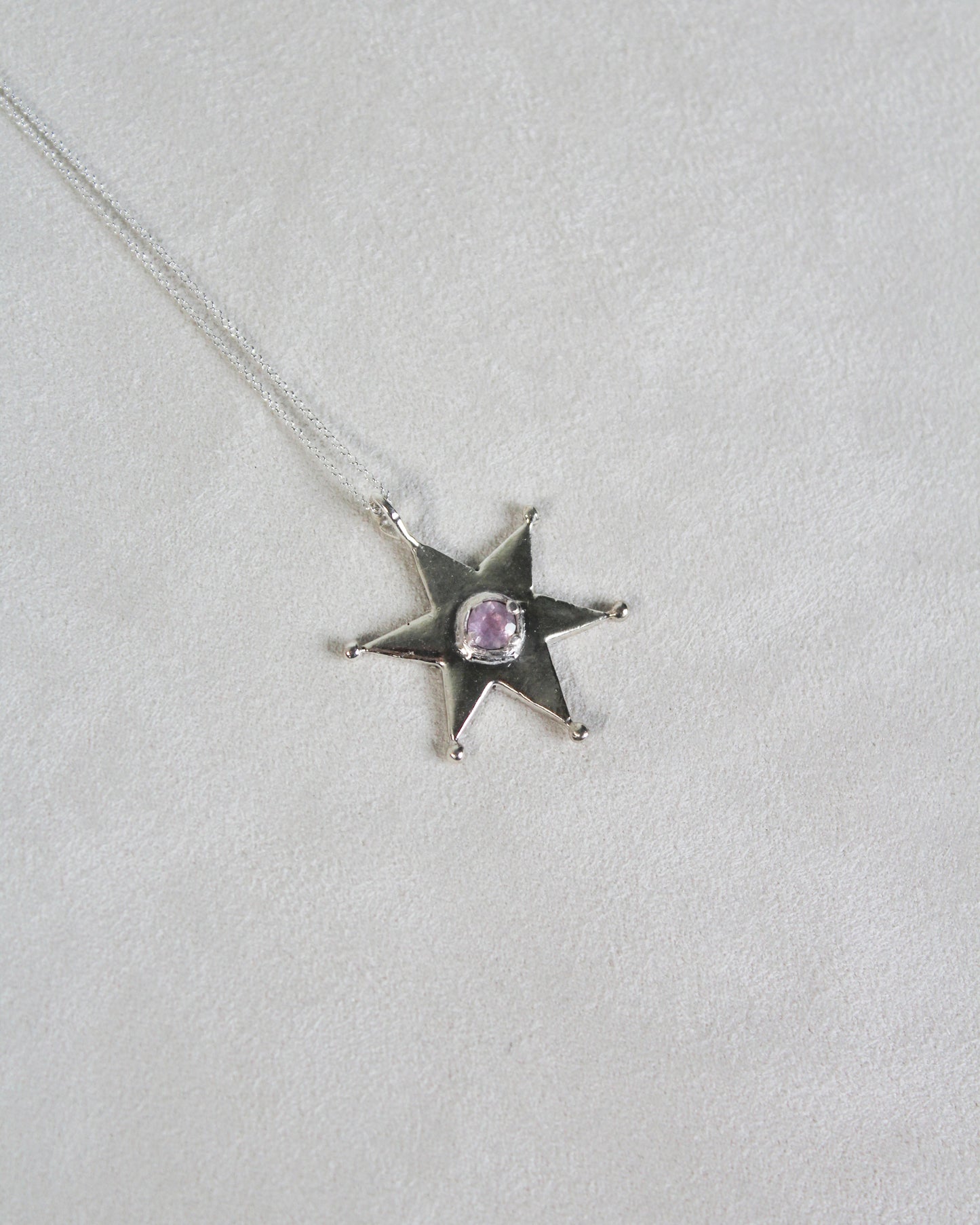 Stella pink quarts necklace