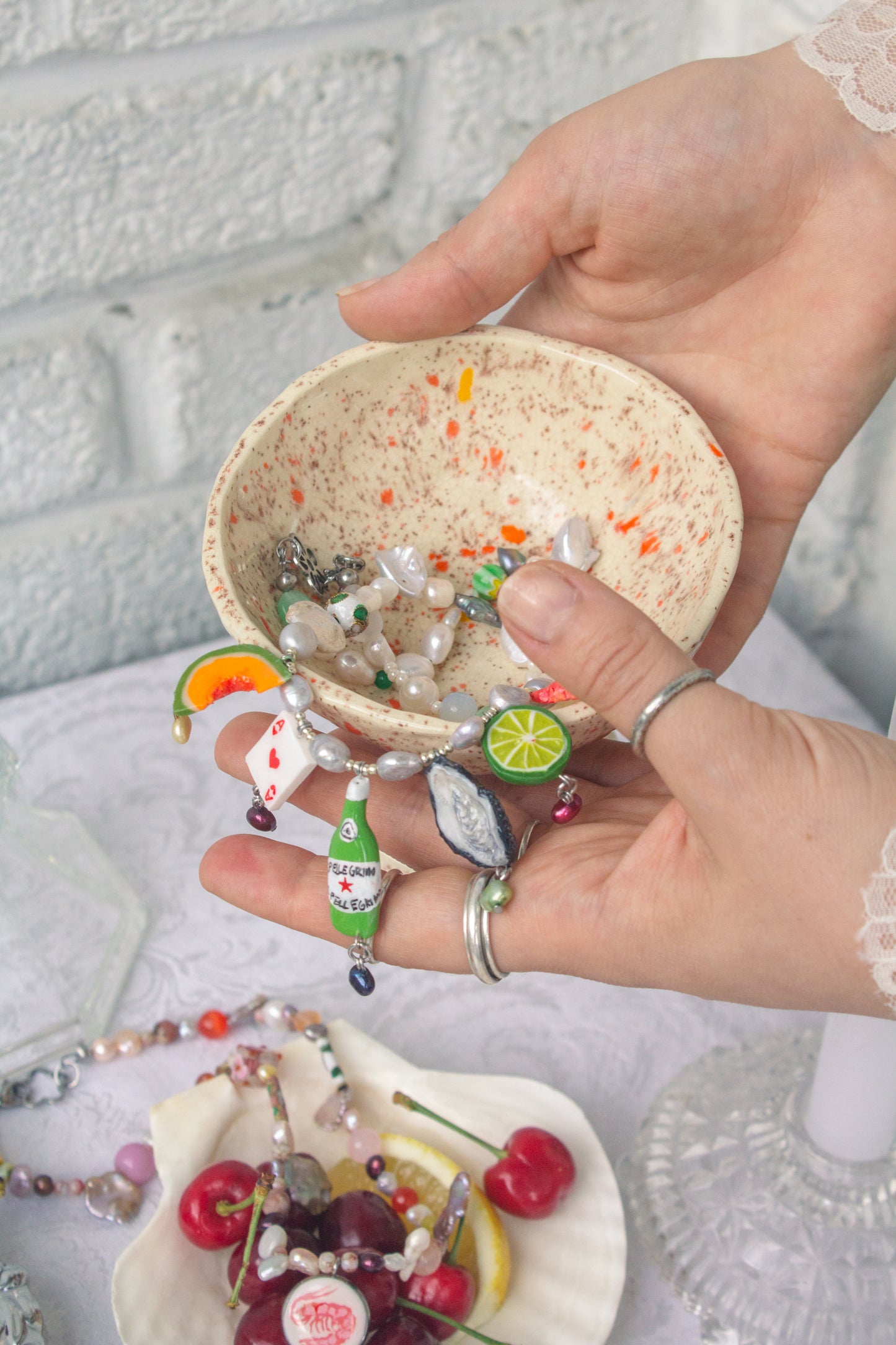 Limonata e Menta necklace