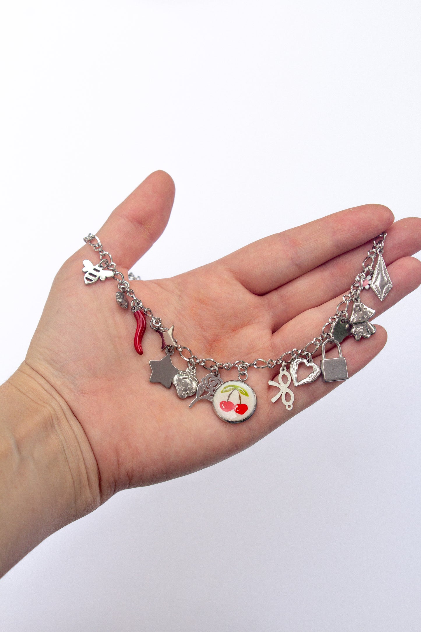 Cherry tree necklace