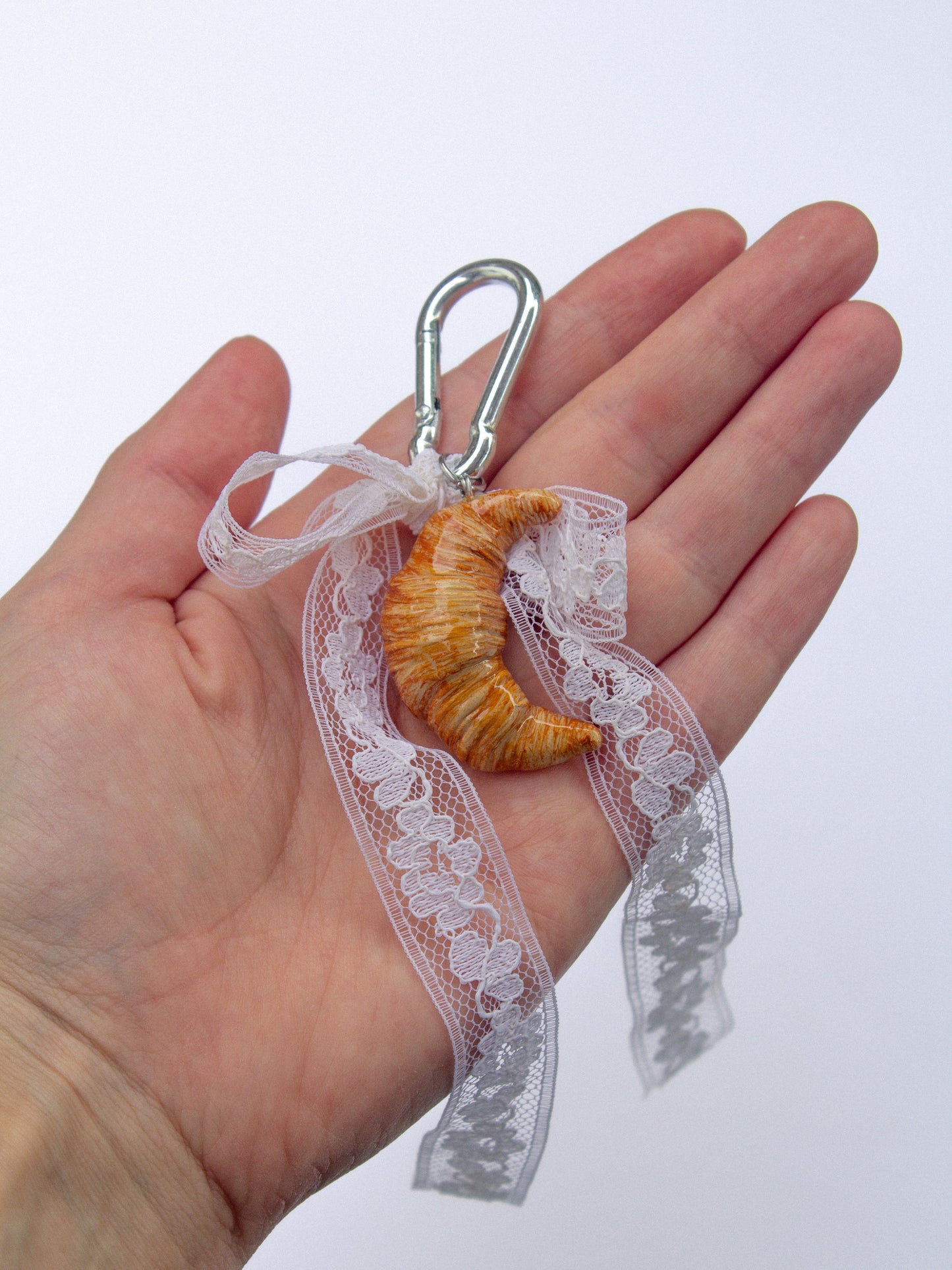 Croissant bag charms