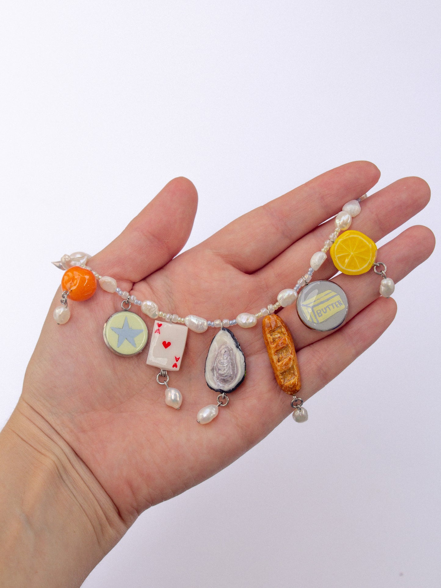 Sunset snack necklace