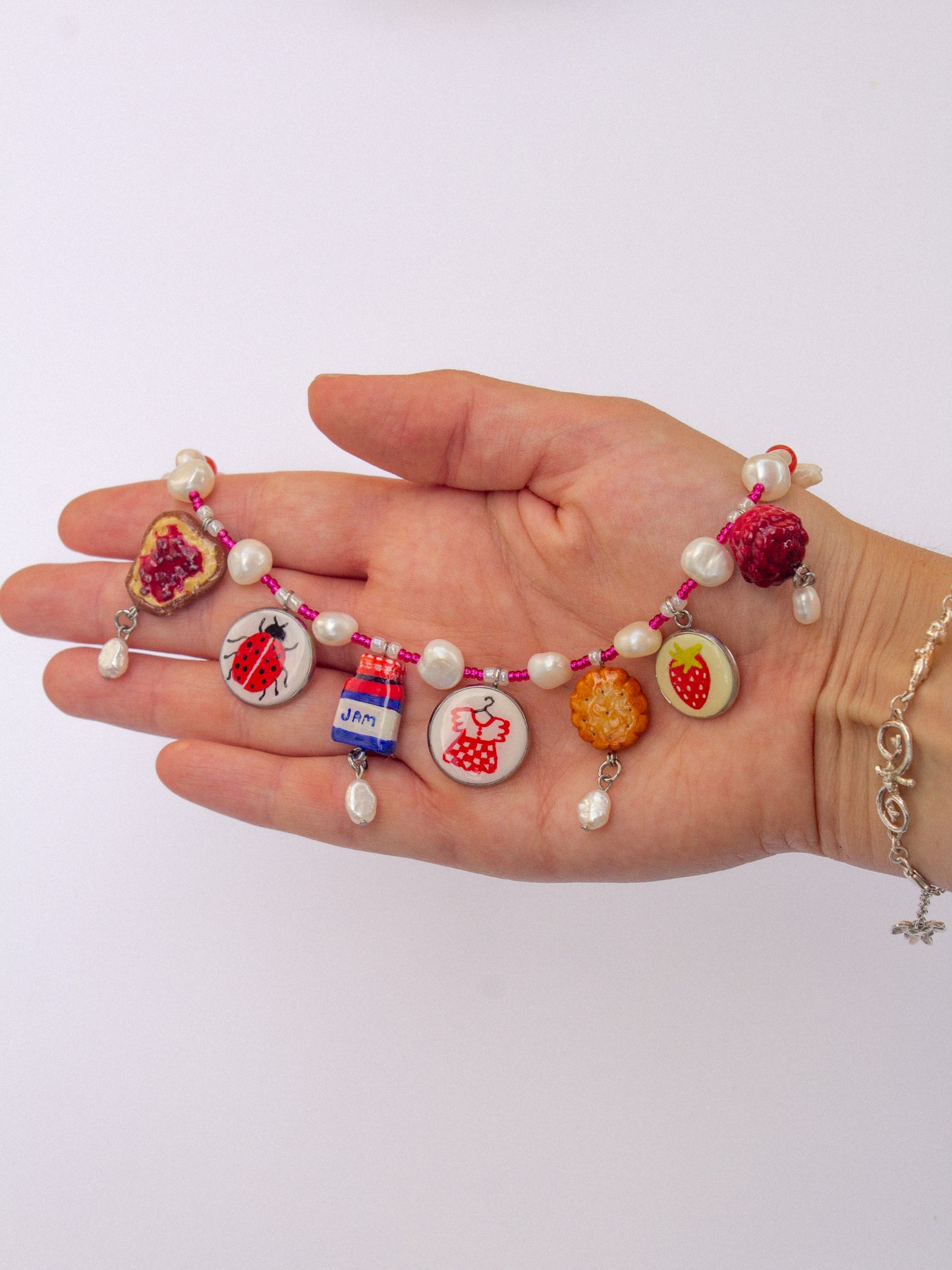 Strawberry jam necklace