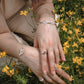 Red eyed flower ring [size 7.5] [1/1]