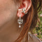 Rose hoop earrings