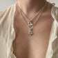 Spade and clubs charm necklaces
