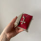Ruby cross necklace