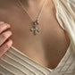 Ruby cross necklace