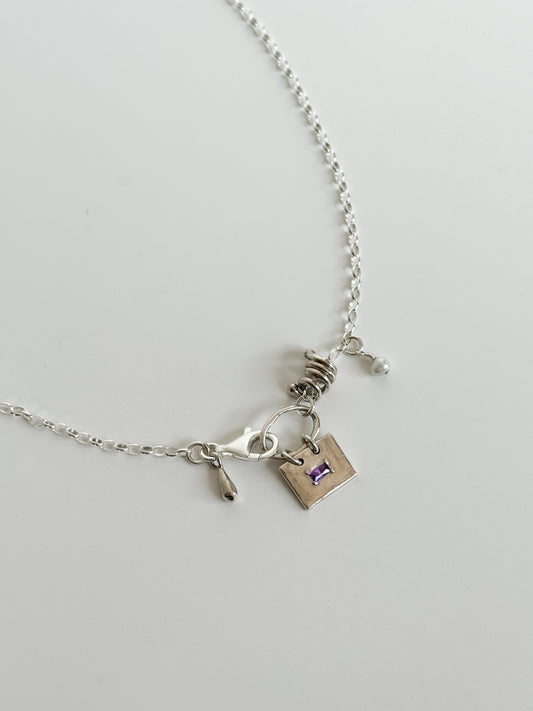 Glass frame cluster necklace [1/1]