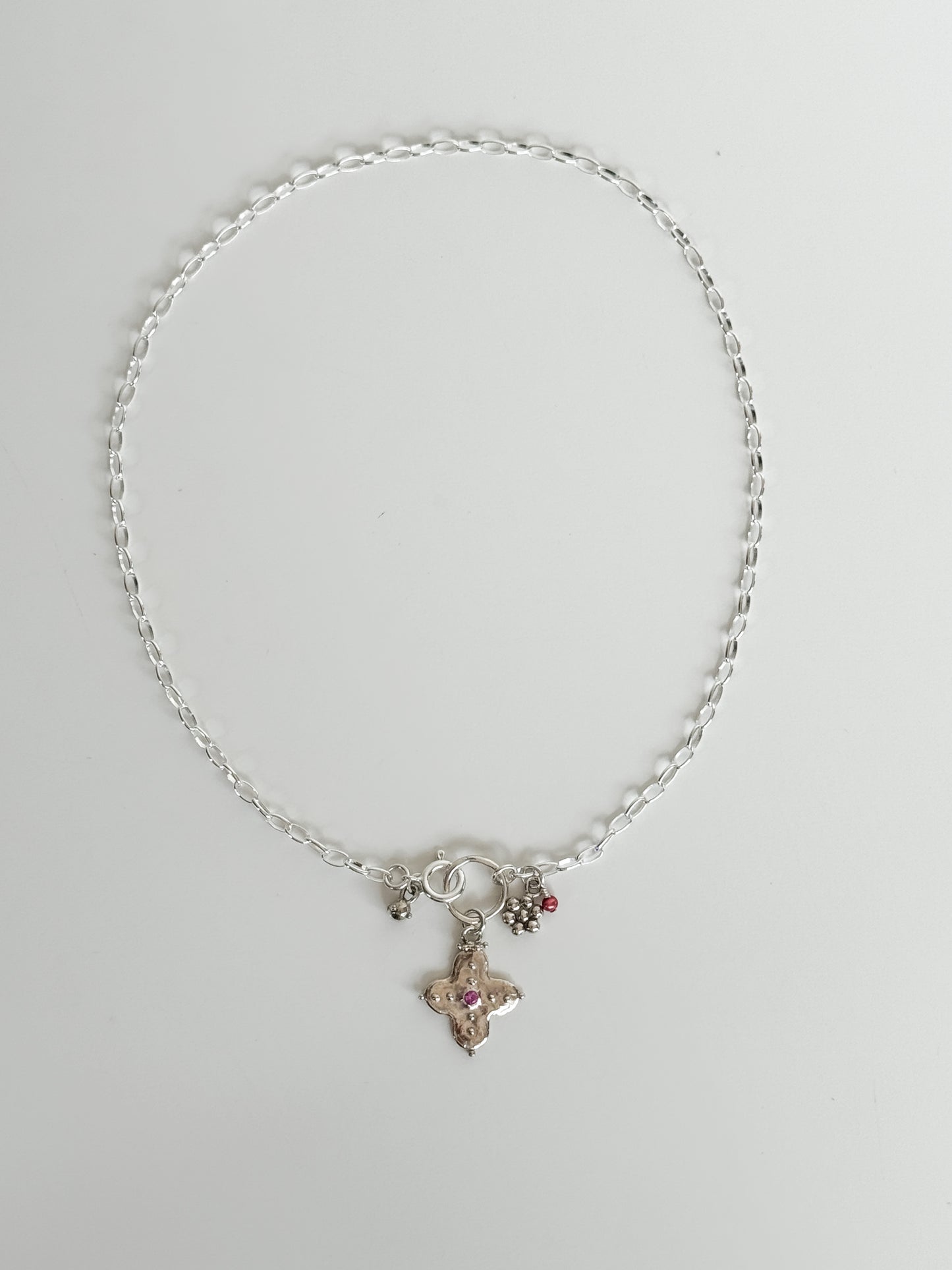 Rose cross cluster necklace [1/1]