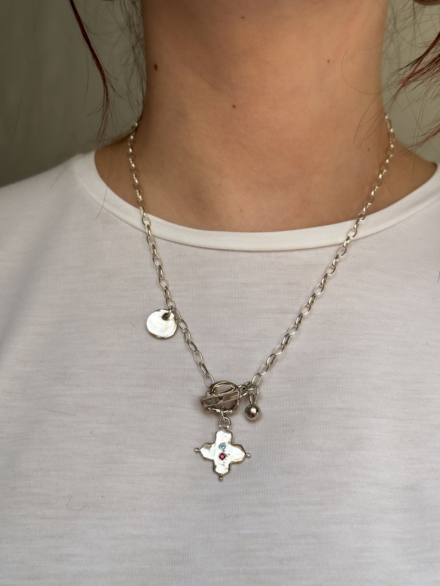 Mosaic tile cluster necklace [1/1]