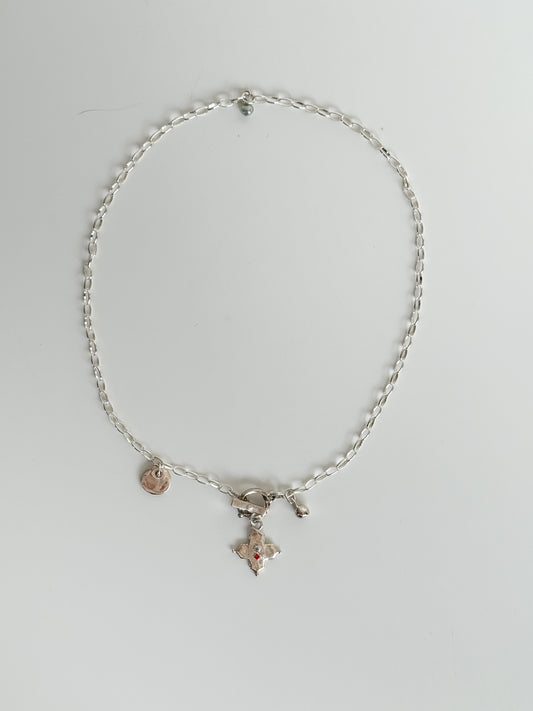 Mosaic tile cluster necklace [1/1]
