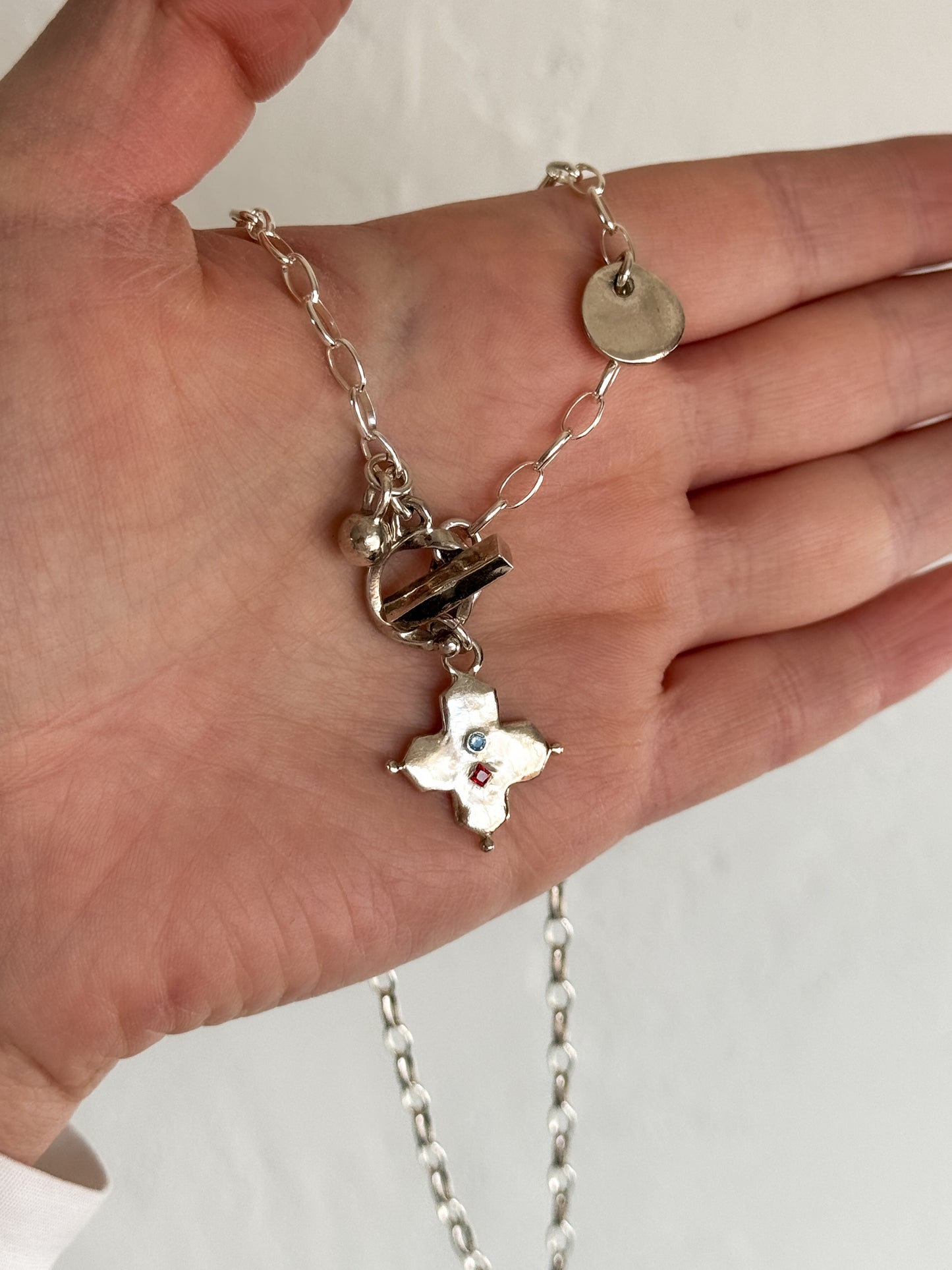 Mosaic tile cluster necklace [1/1]