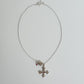 Ruby cross necklace