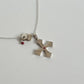 Ruby cross necklace