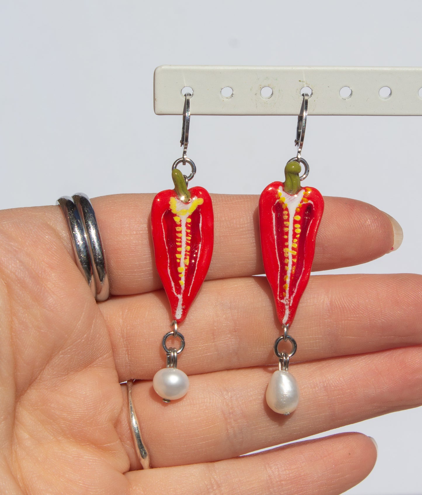 Chilli pepper earrings