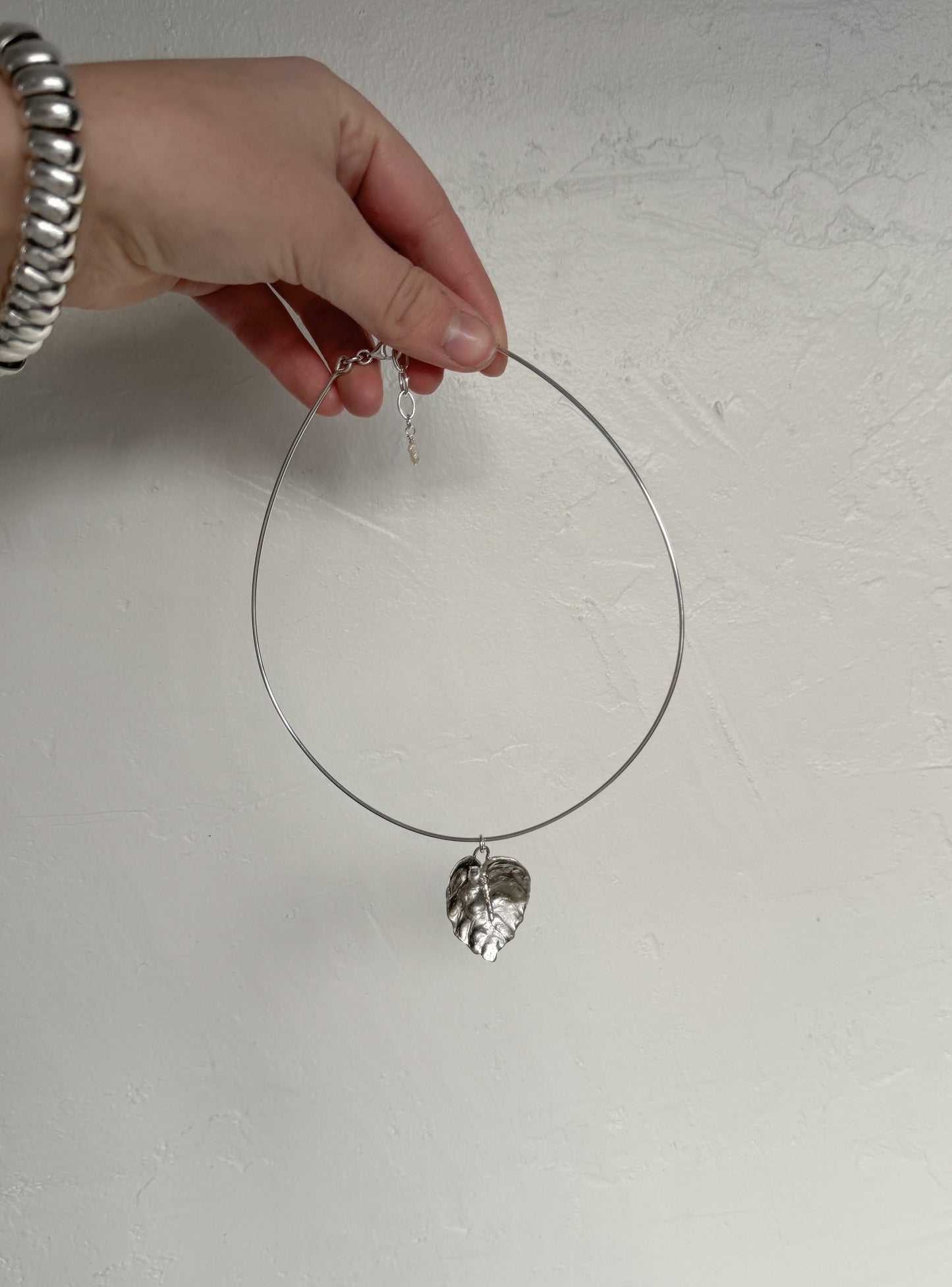 Anthurium choker necklace