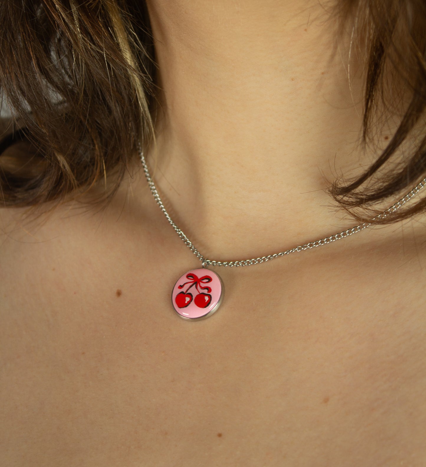 Cherry chain necklace