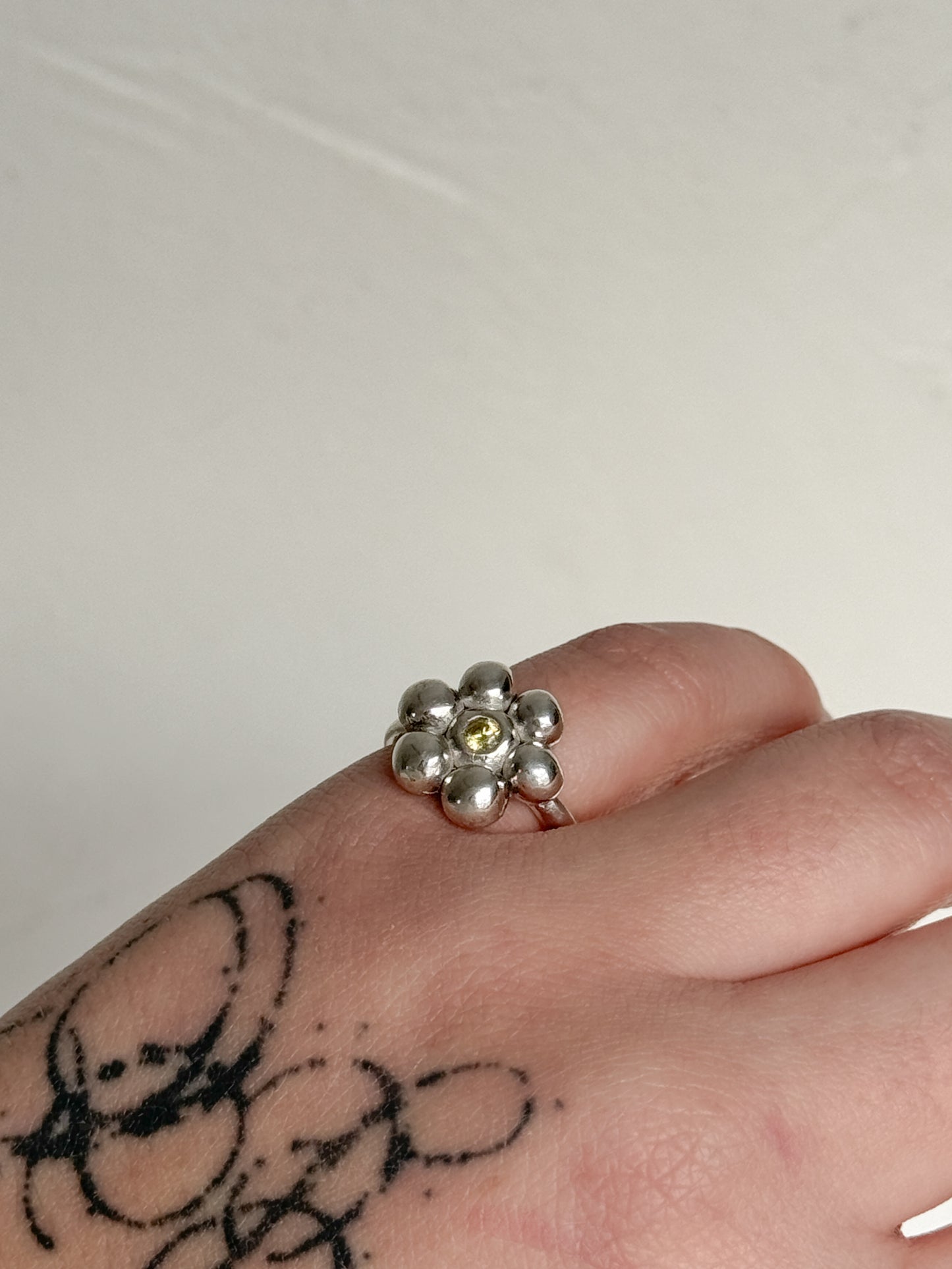 Bubble flower green sapphire [6]