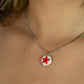 Red star chain necklace