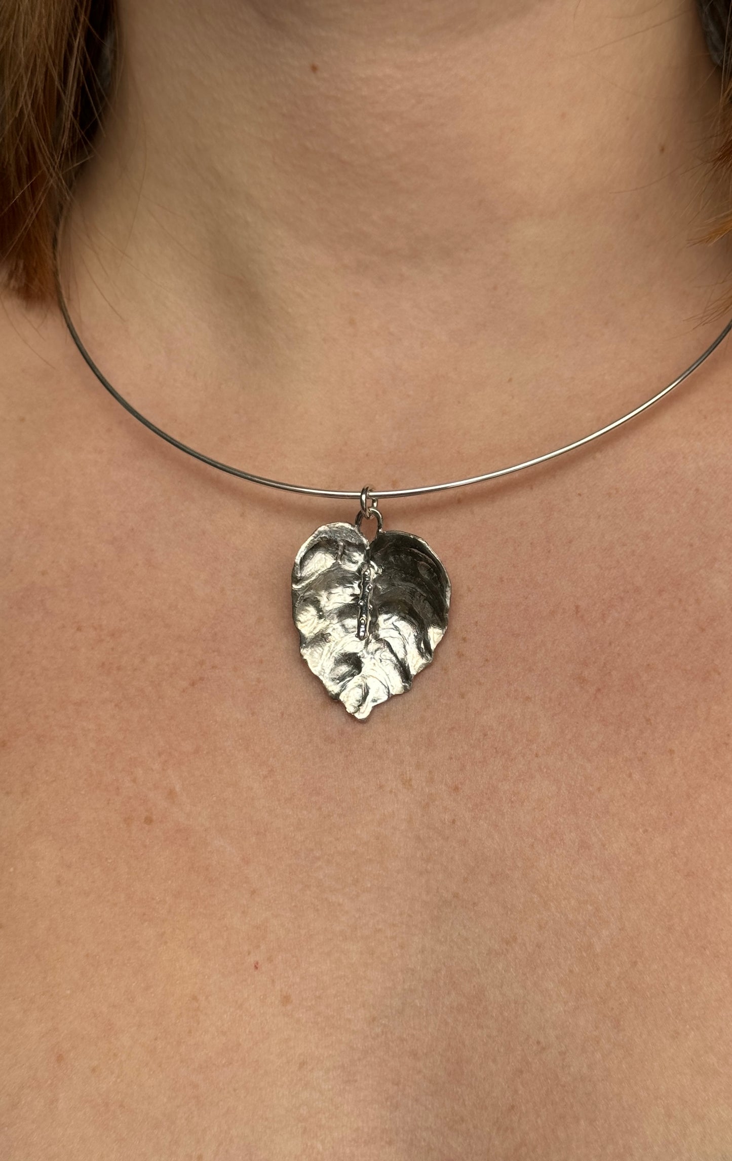 Anthurium choker necklace