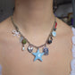 Blue star charm necklace
