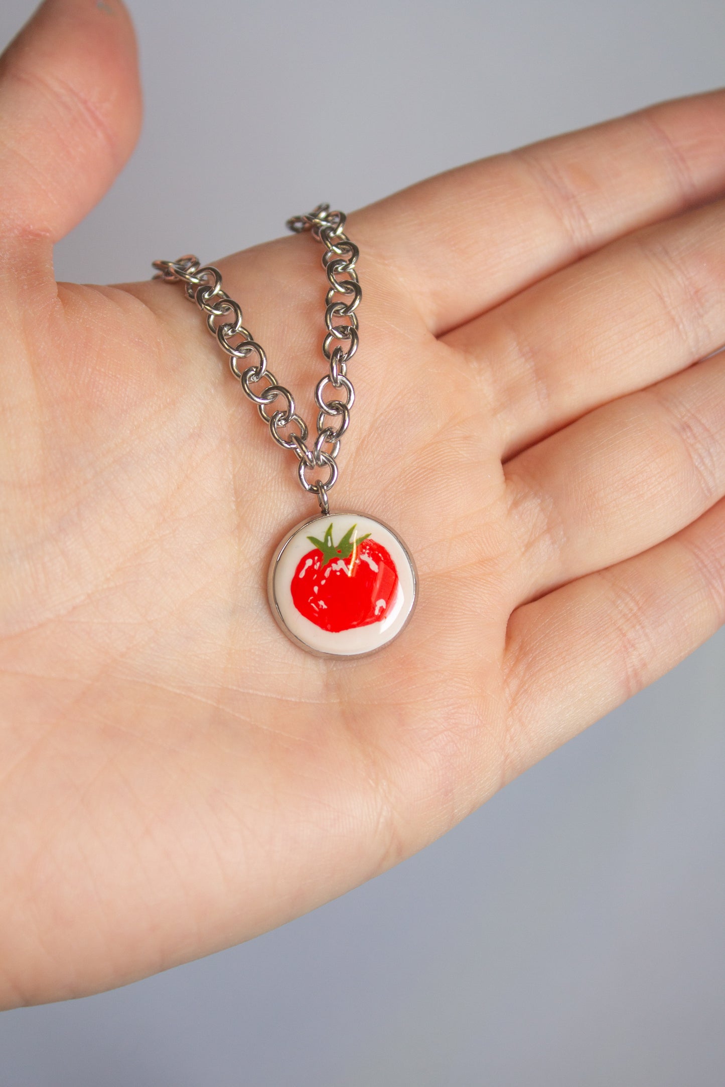 Tomato necklace
