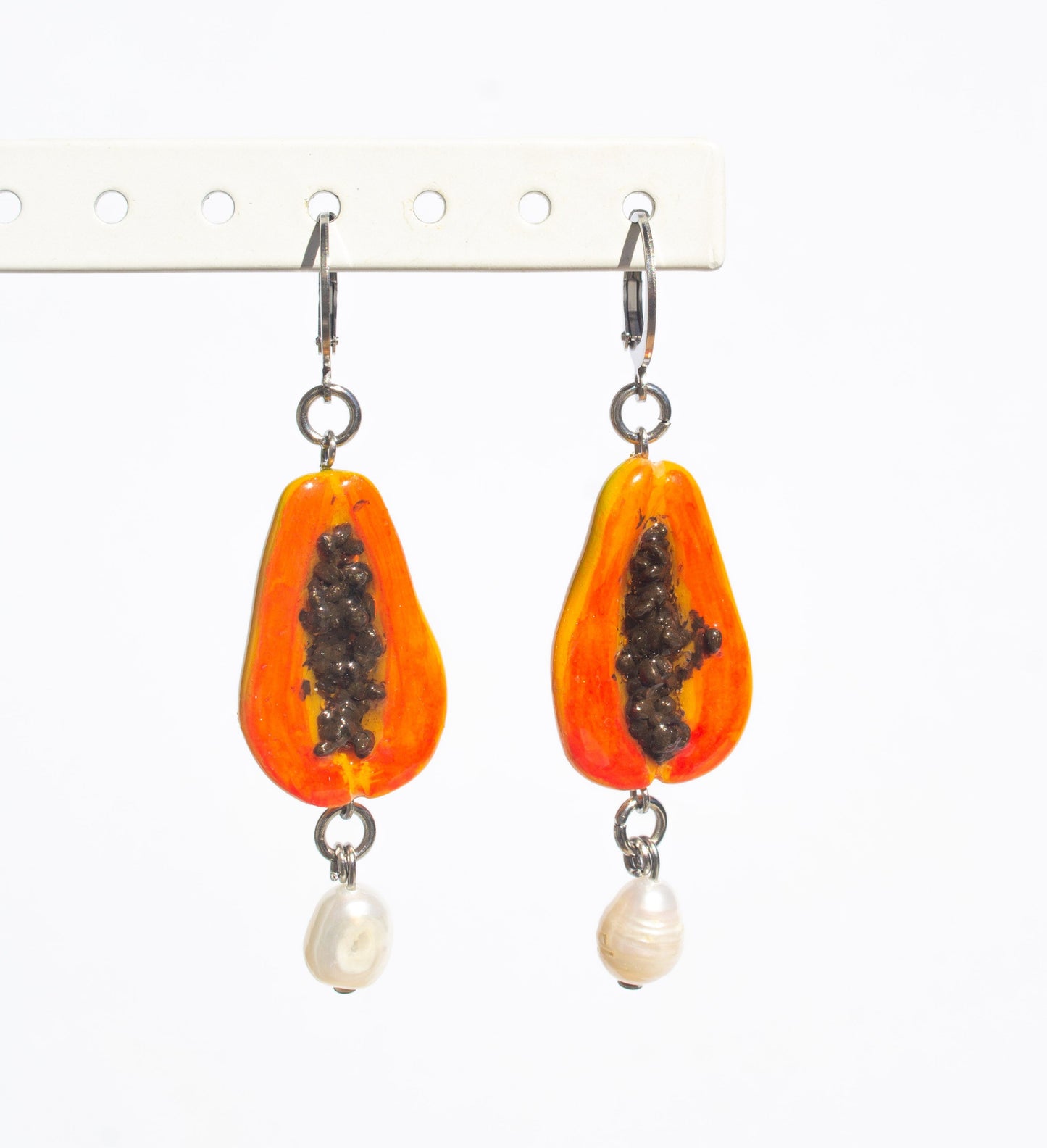 Papaya earrings