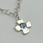 Spinelle flower necklace