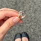 Red eyed flower ring [size 7.5] [1/1]