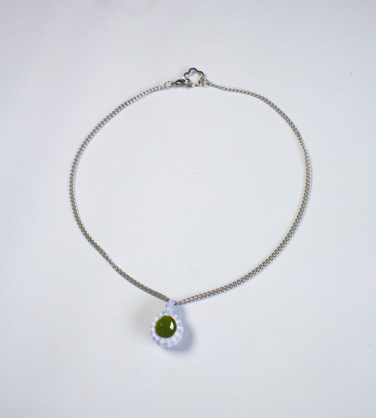 Matcha pendant necklace