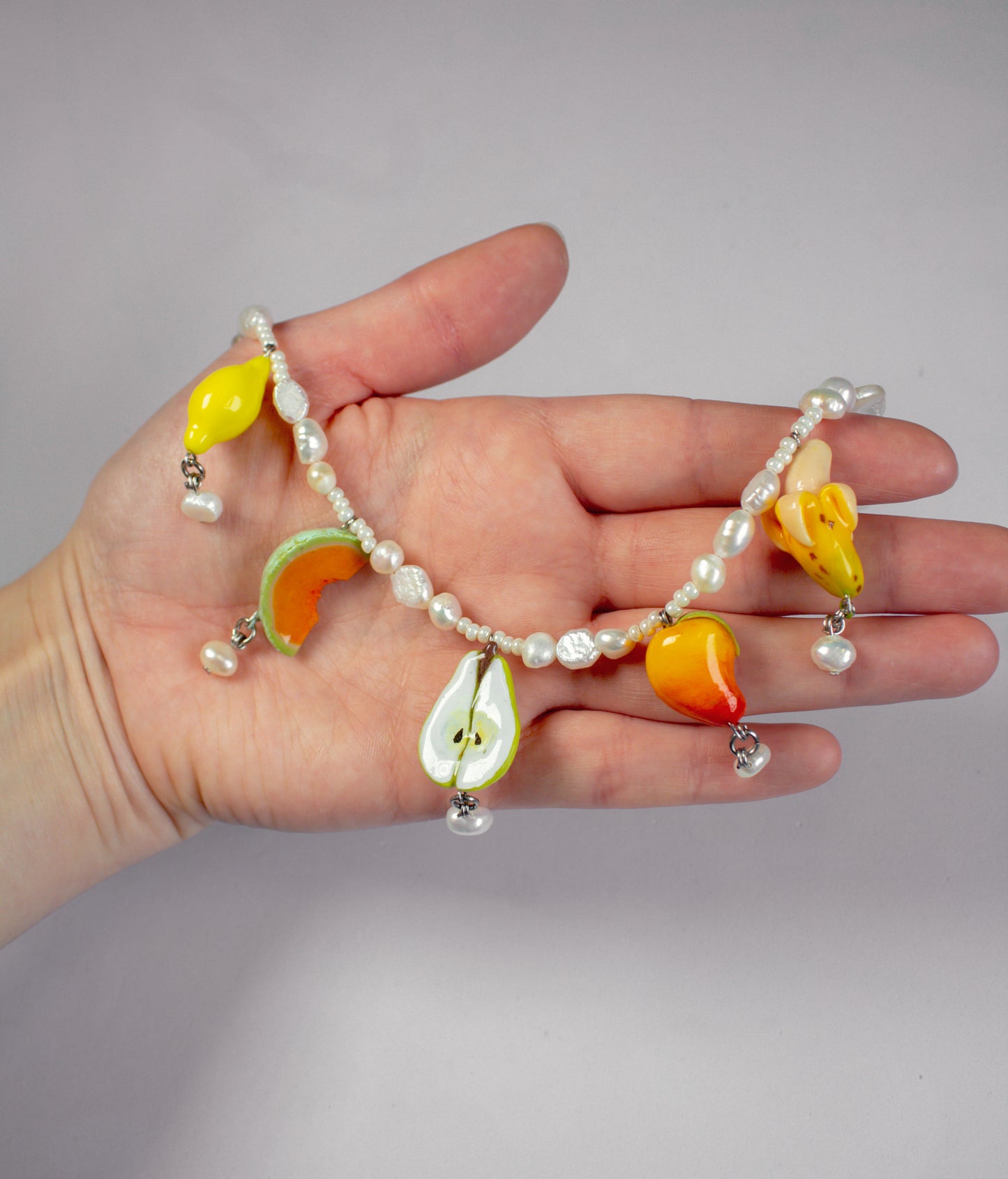 Spring citrus necklace