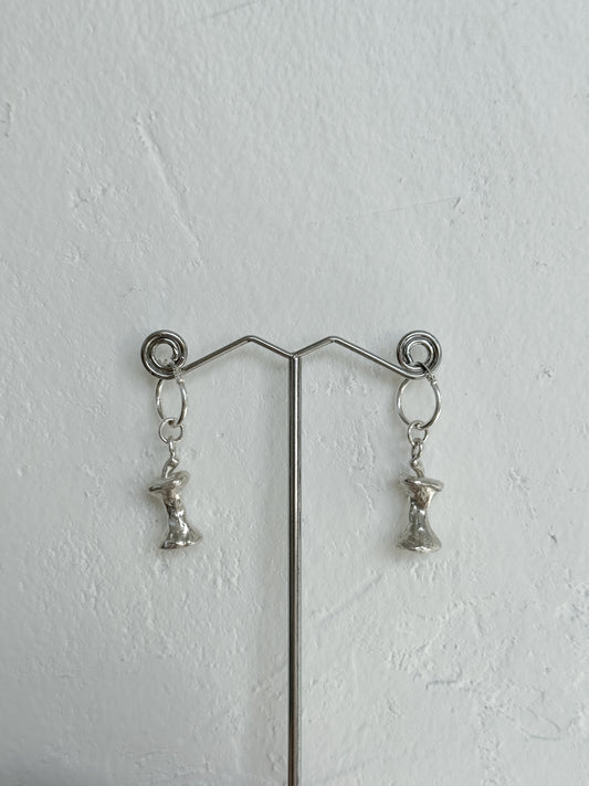 Apple core earrings