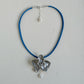 Orchid choker blue