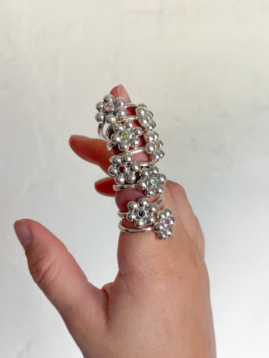 Bubble flower ring