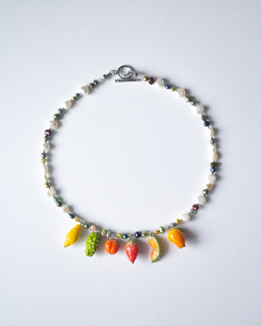 Fresh fruit necklace