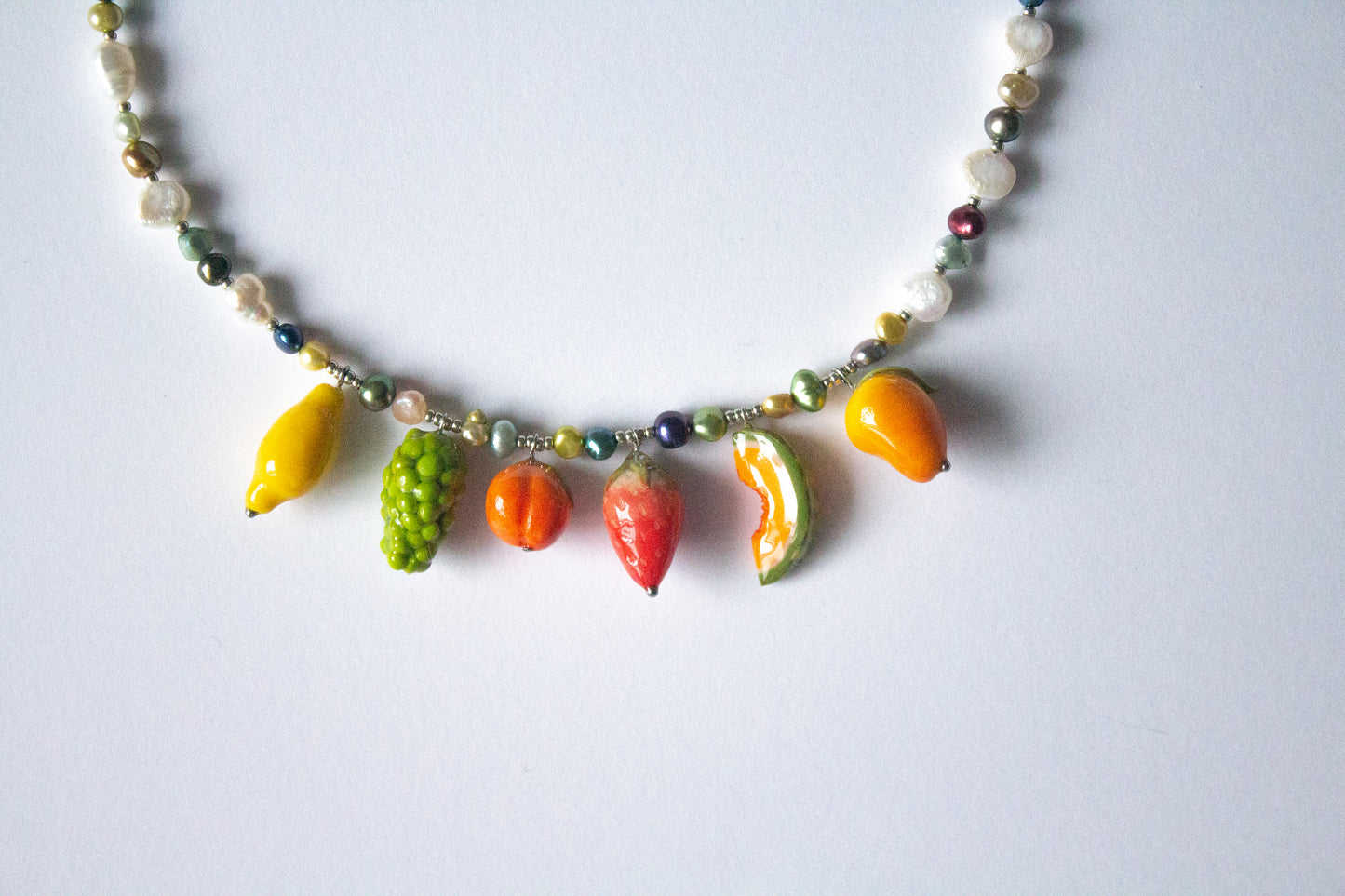 Fresh fruit necklace