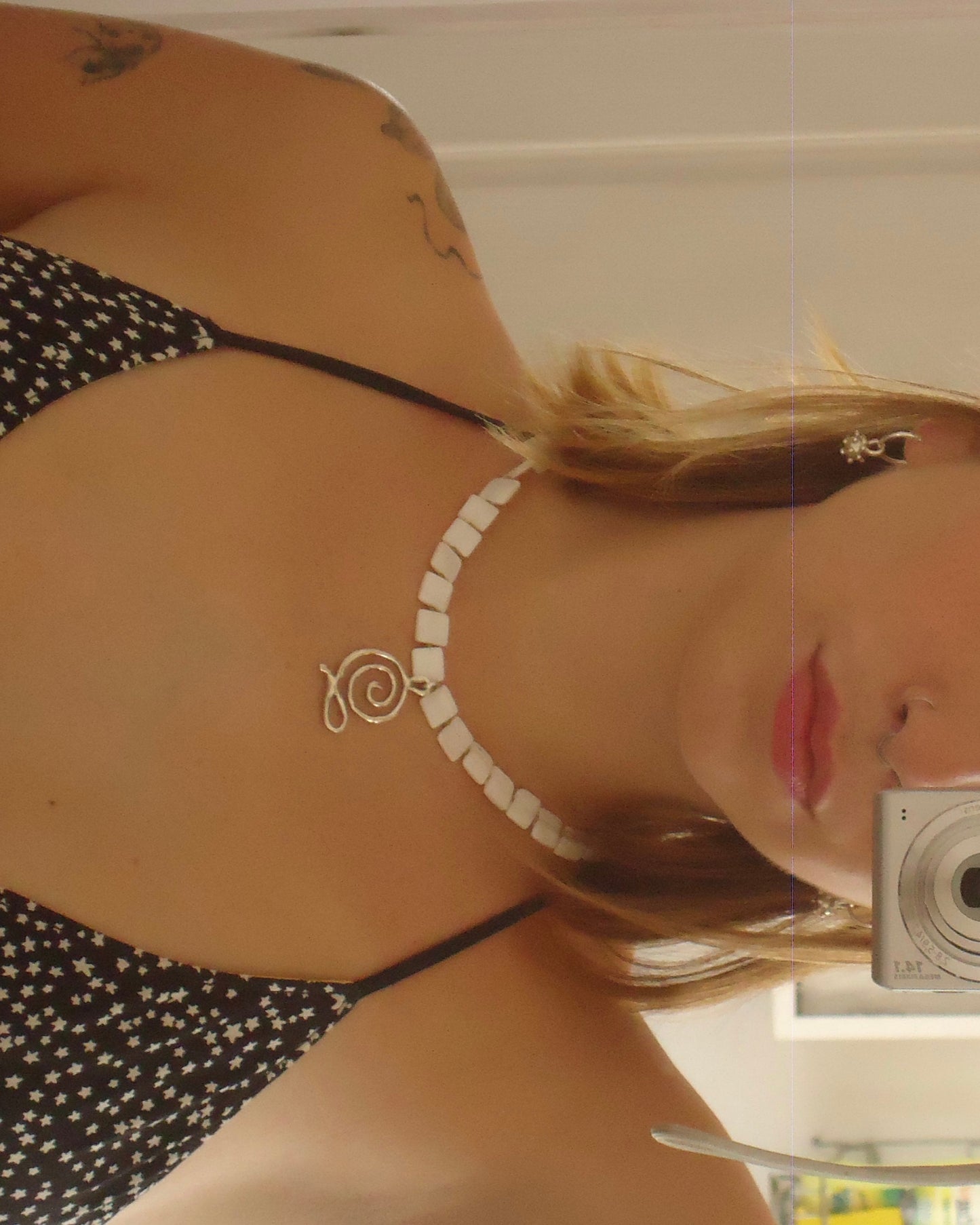 Helix beaded necklace