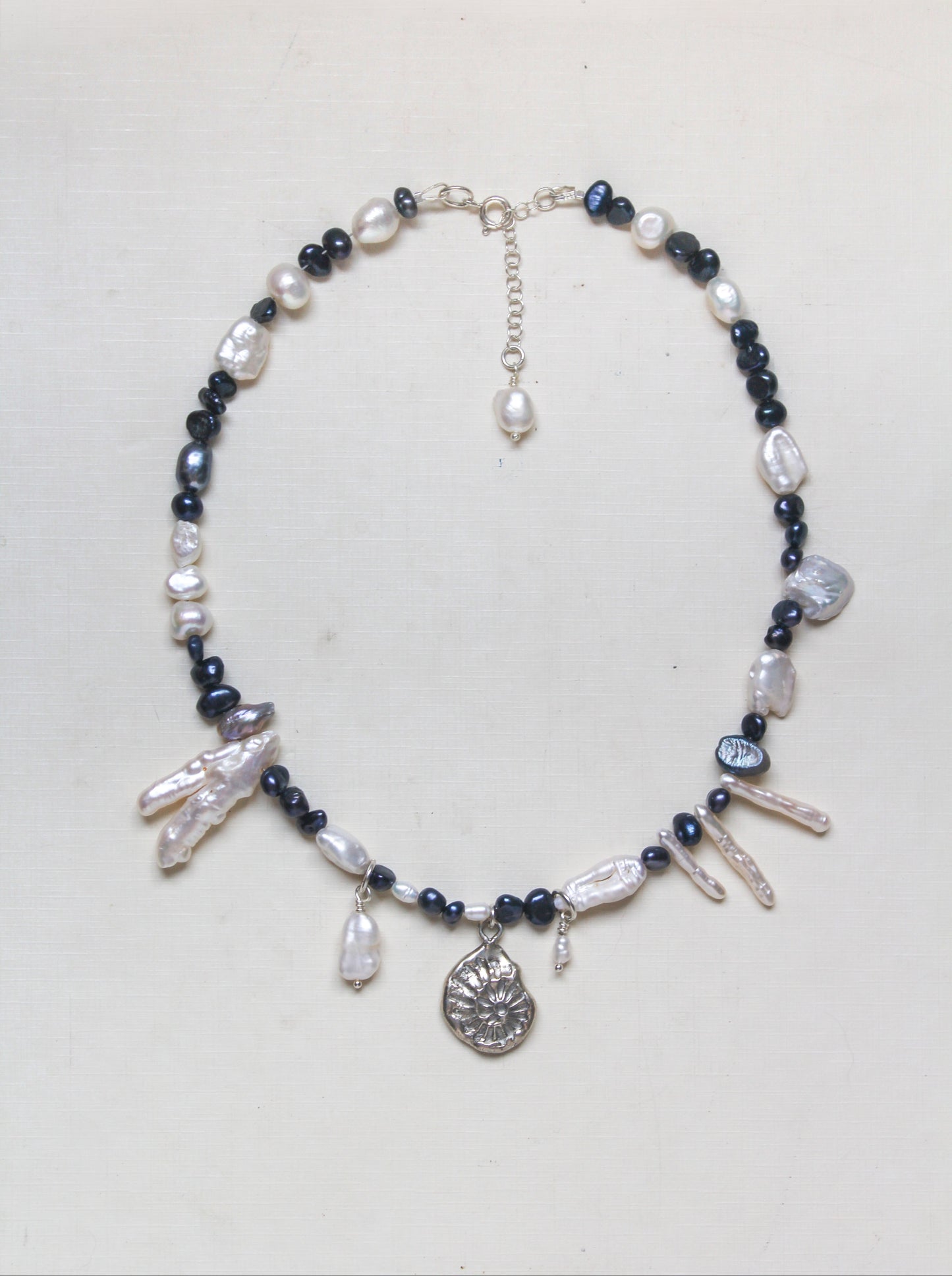 Ocean fossil necklace
