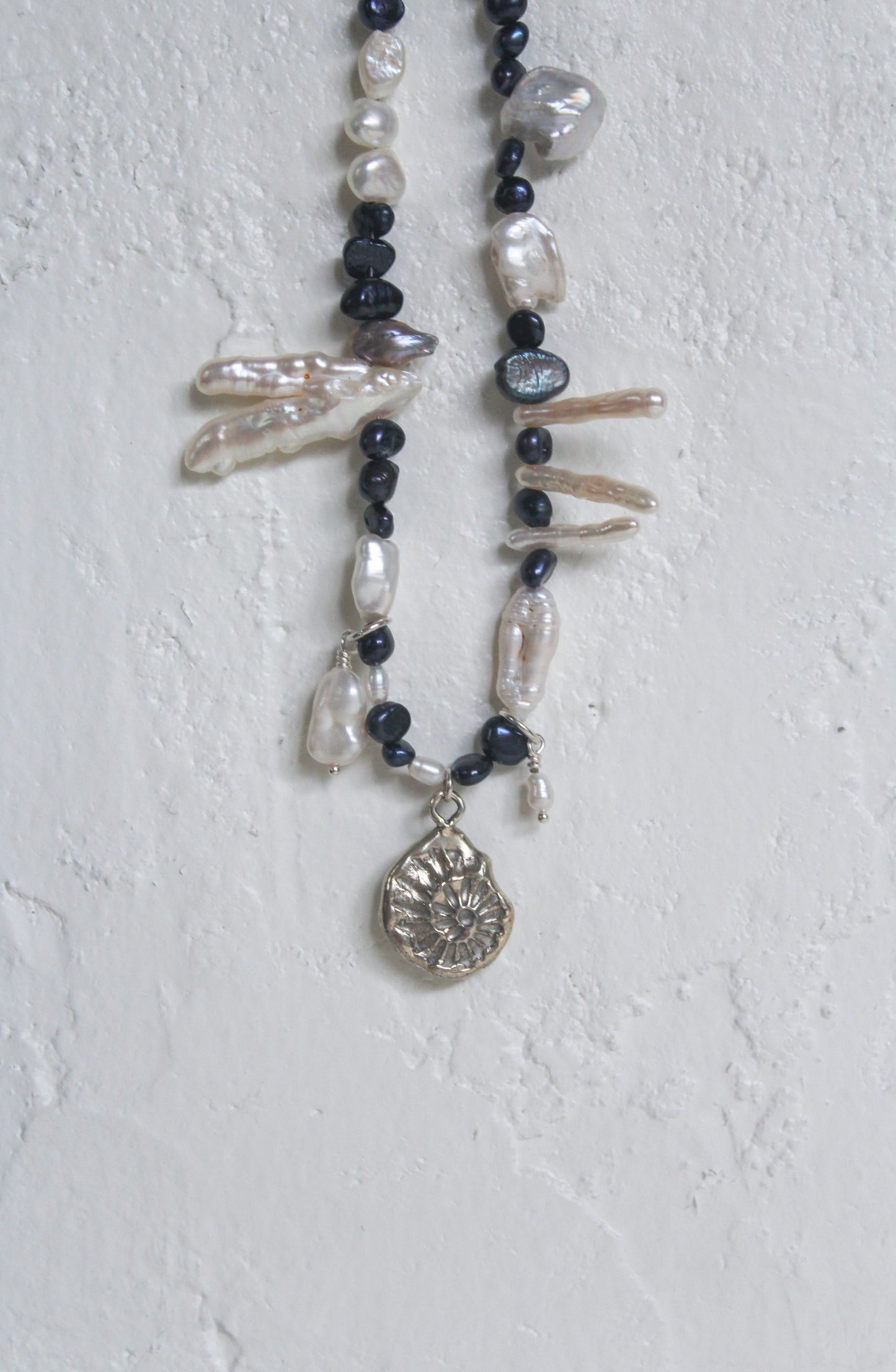 Ocean fossil necklace