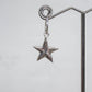 Star hoop earrings