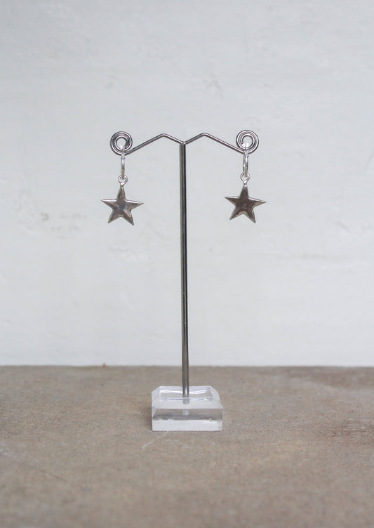 Star hoop earrings